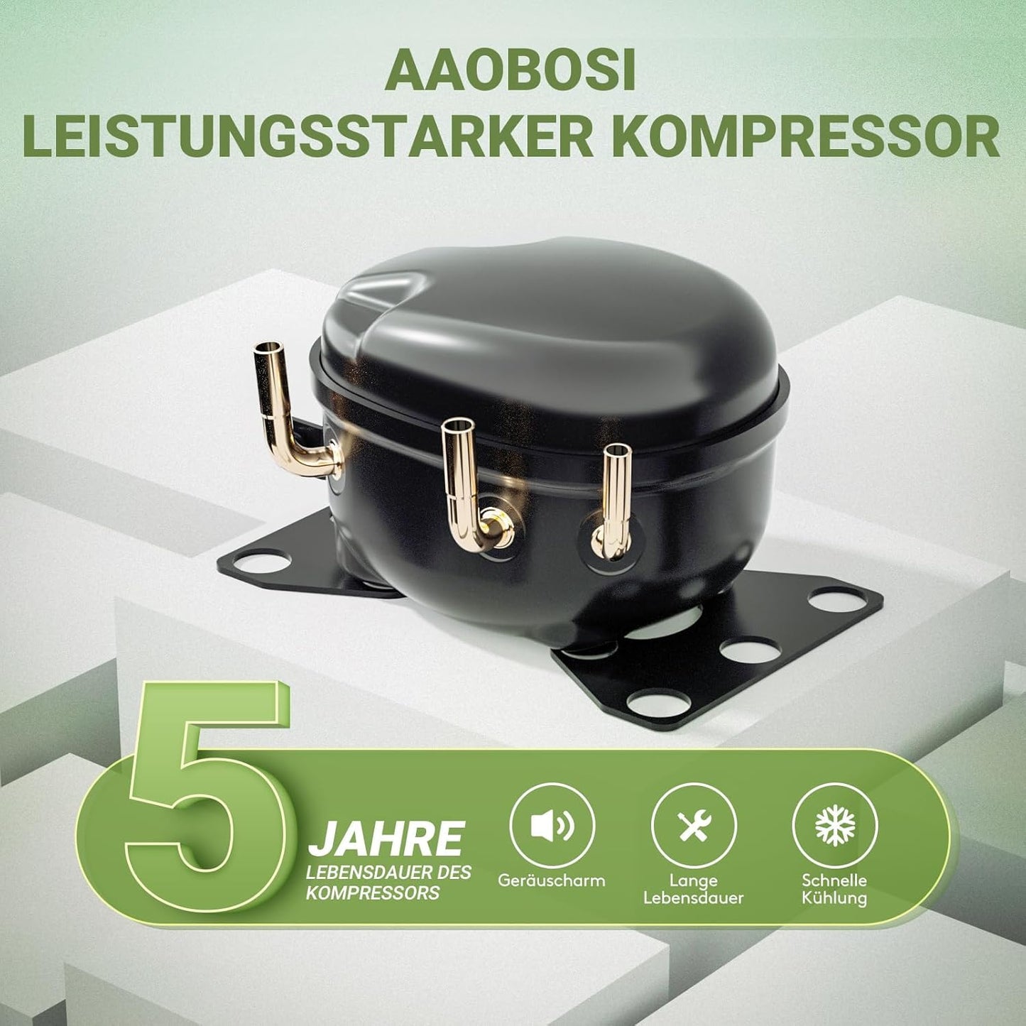 AAOBOSI Nevera Portátil 32 L, 12/24 V y 100-240 V, -20°C a 20°C, Para Coche y Camping