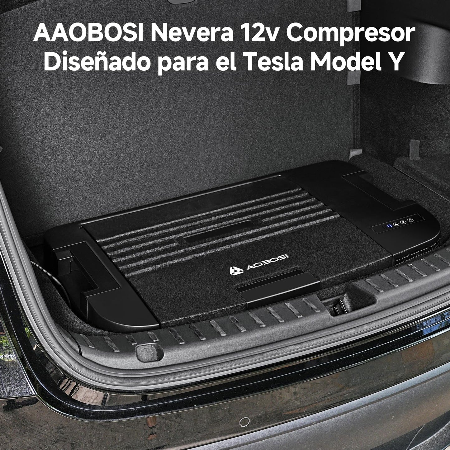 AAOBOSI Nevera Compresor 35 L para Tesla Model Y, App Control, -20°C, Antivibración