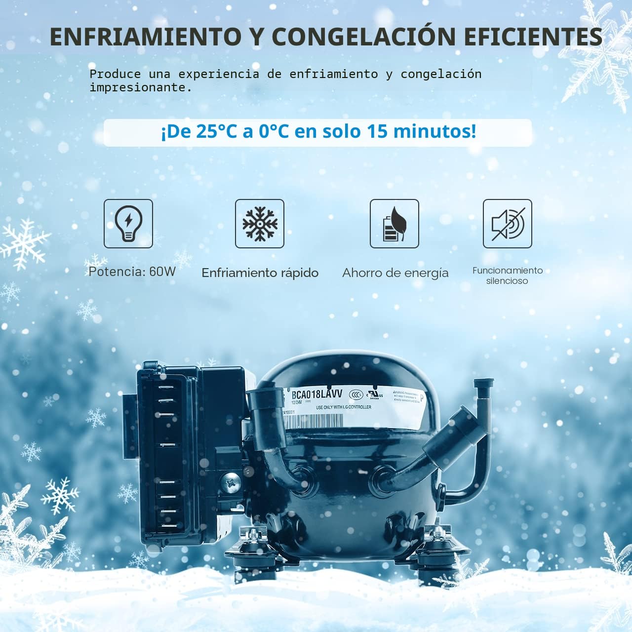 Alpicool CX40 Nevera Portátil 40 L, 12 V, USB, Barra Telescópica y Ruedas