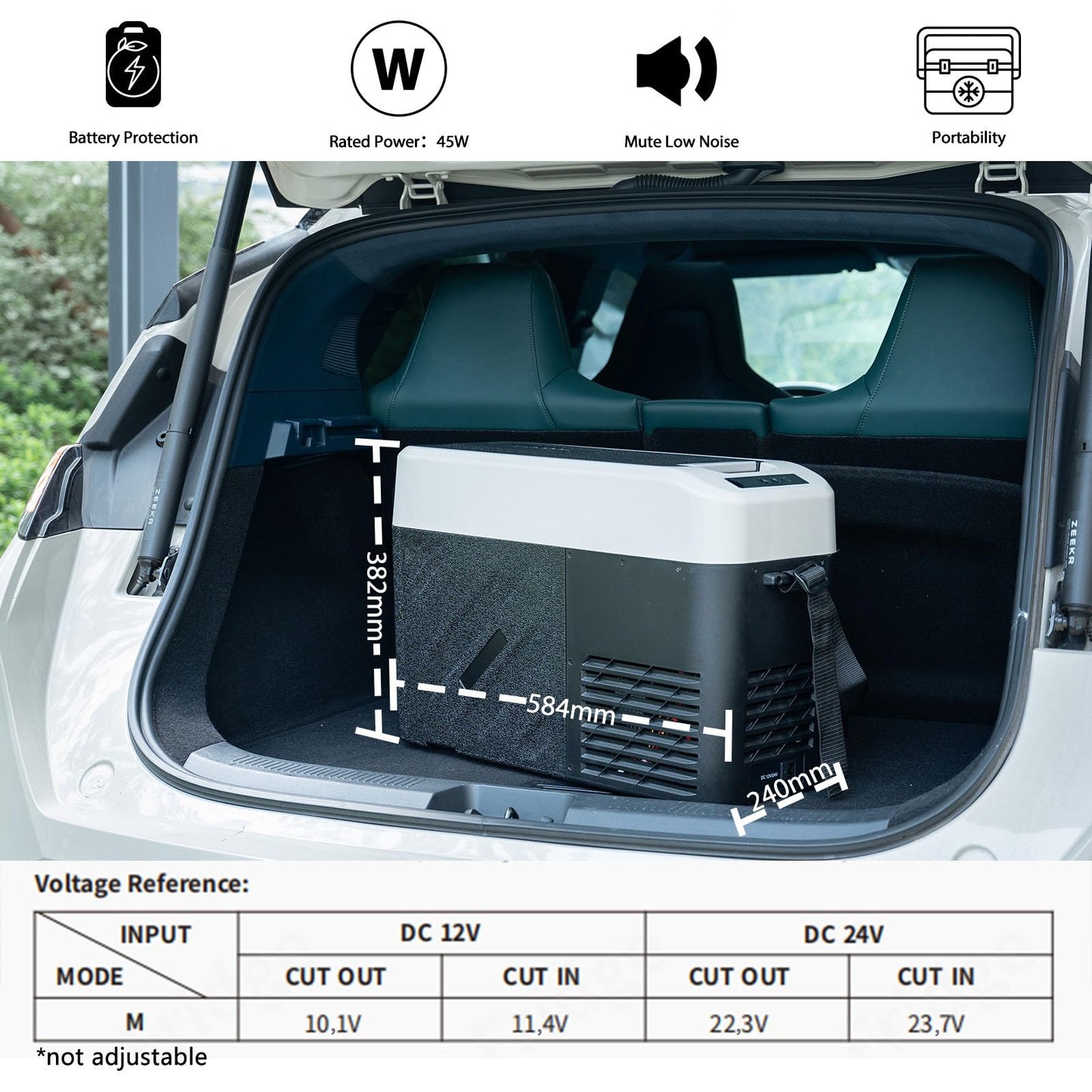 Alpicool KCF15 Nevera Portátil Eléctrica 15 L, 12/24 V y 220 V, Para Coche y Camping