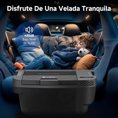 AAOBOSI Nevera Compresor 35 L para Tesla Model Y, App Control, -20°C, Antivibración